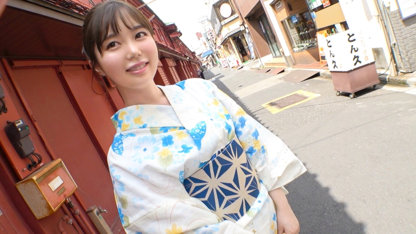 21歳・あすか、浅草浴衣ナンパ！大人しそうな学生が照れ笑いで受け入れた禁断の提案…浴衣がはだけて露わになる極上桃尻