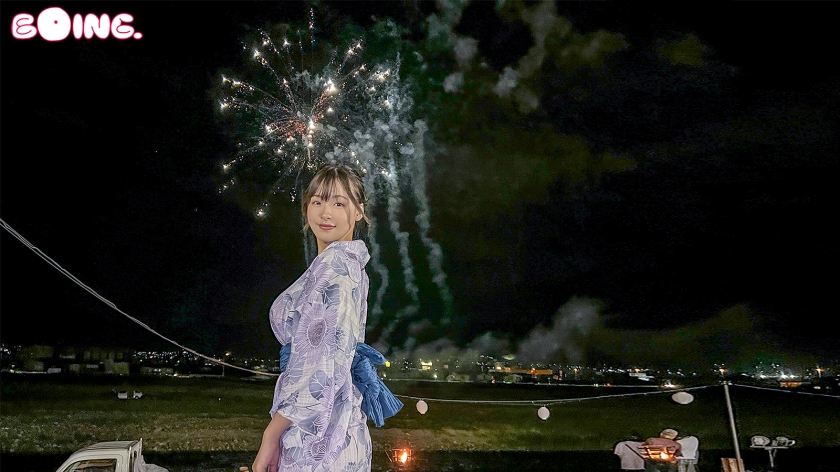 【爆乳ニューイヤー】Iカップりりと温泉SEX。はだけた浴衣から溢れる22歳の欲望